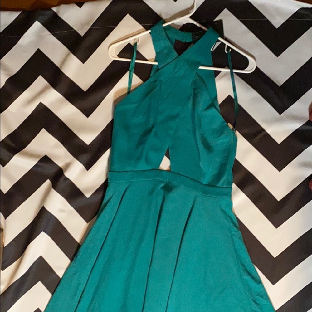 Unused BCBG Long Green Dress